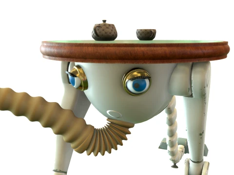 Robot waiter 3D Model