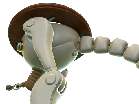 Robot waiter 3D Model