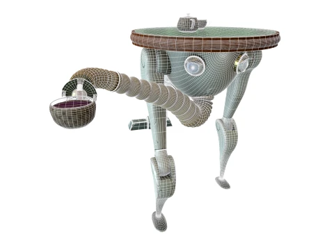 Robot waiter 3D Model