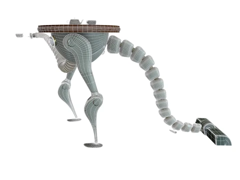 Robot waiter 3D Model