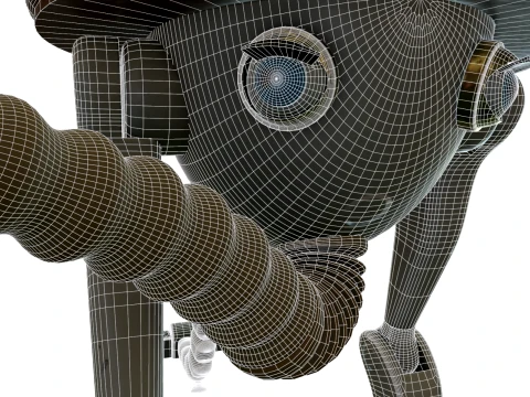 Robot waiter 3D Model