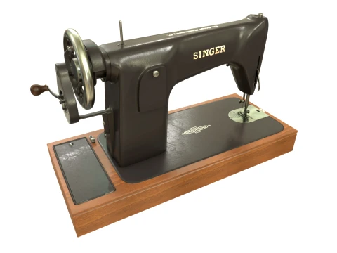 Sewing machine Singer 201 3D Model