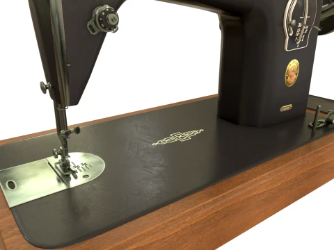 Sewing machine Singer 201 3D Model