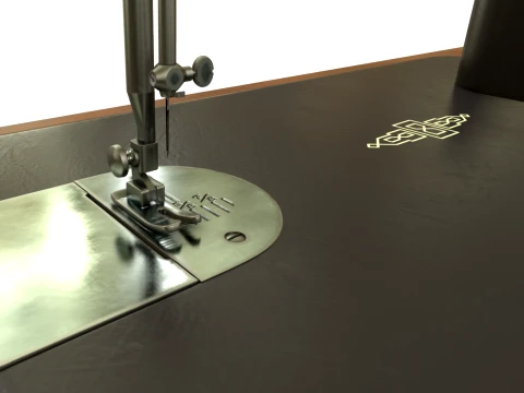 Sewing machine Singer 201 3D Model