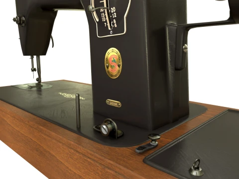 Sewing machine Singer 201 3D Model