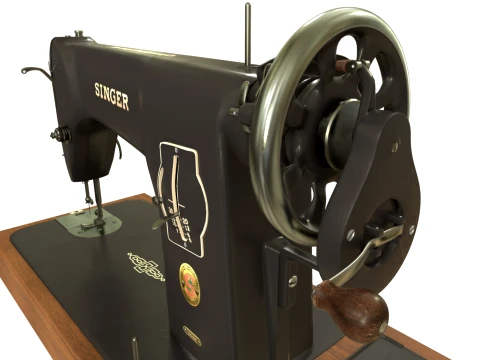 Sewing machine Singer 201 3D Model