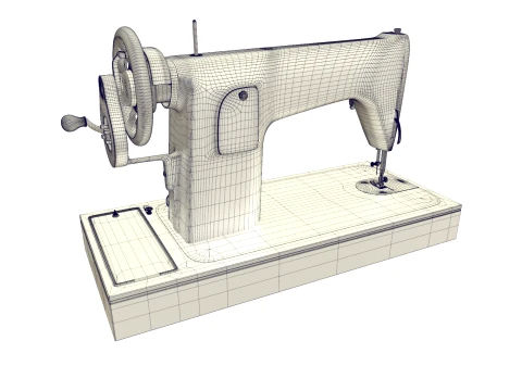 Sewing machine Singer 201 3D Model