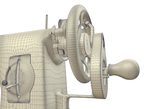 Sewing machine Singer 201 3D Model