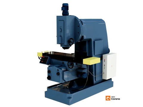 Vertical Milling Machine 3D Model