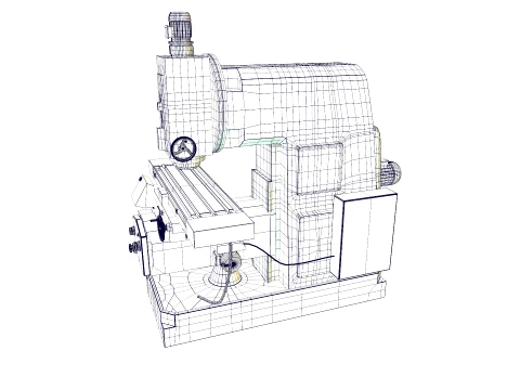 Vertical Milling Machine 3D Model