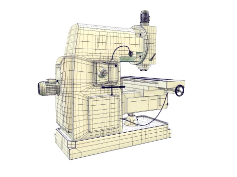 Vertical Milling Machine 3D Model