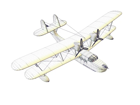 Supermarine Stranraer 3D Model