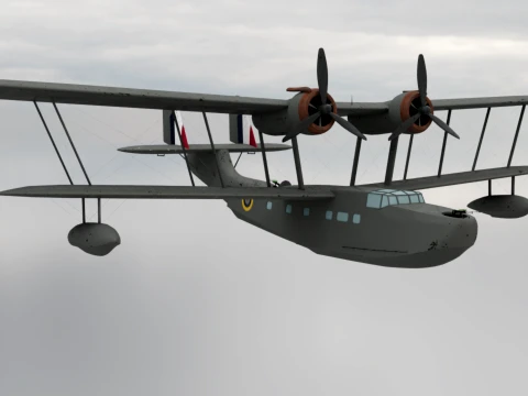 Supermarine Stranraer 3D Model