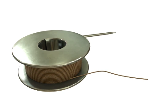 Needle and thread 3D Model