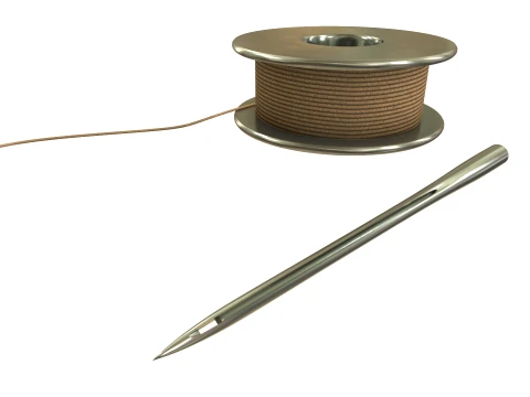 Needle and thread 3D Model