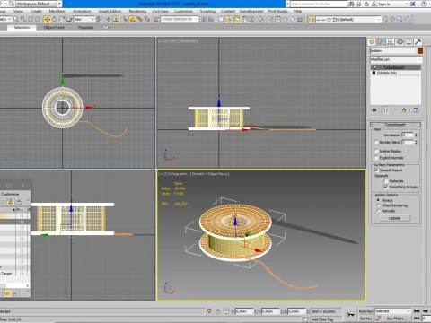 Needle and thread 3D Model