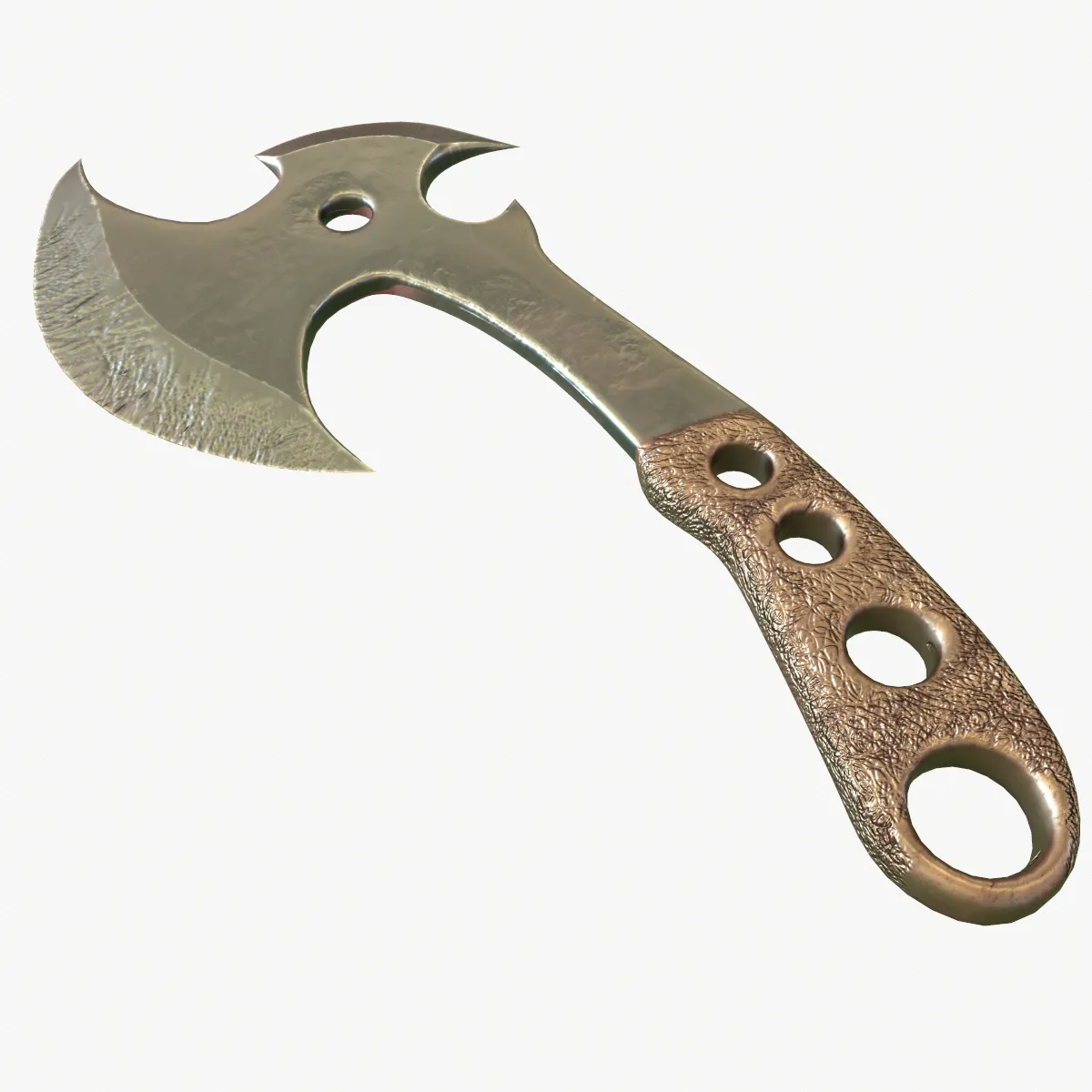 Ax with metal handle 3D Model .c4d .max .obj .3ds .fbx .stl .blend