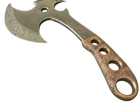 Ax with metal handle 3D Model