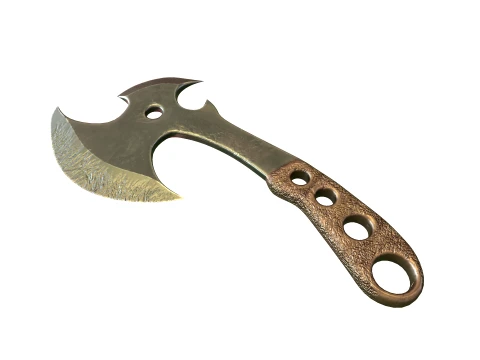 Ax with metal handle 3D Model