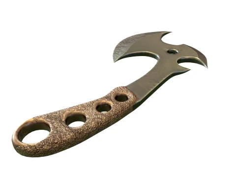 Ax with metal handle 3D Model
