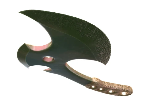 Ax with metal handle 3D Model