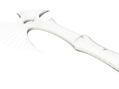 Tactical Axe 3D Model