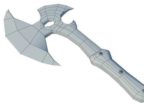 Tactical Axe 3D Model