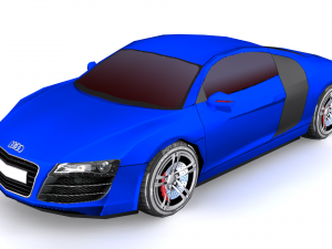 audi r8 low poly 3D 모델
