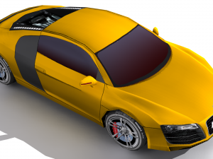 audi r8 low poly 3D Model