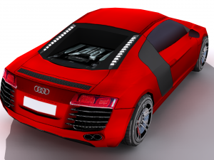 audi r8 low poly 3D Model
