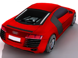 audi r8 low poly 3D Model