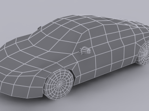 audi r8 low poly 3D Model