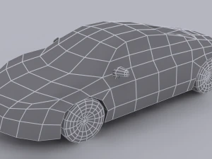 audi r8 low poly 3D Model