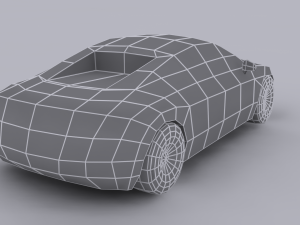 audi r8 low poly 3D Model