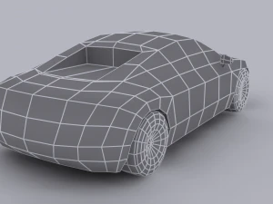 audi r8 low poly 3D Model