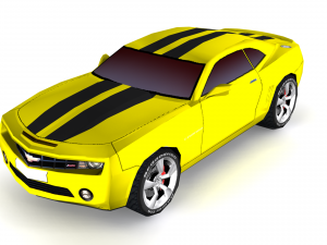chevrolet camaro lowpoly 3D Model