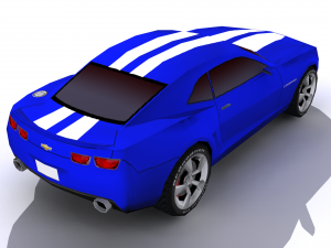 chevrolet camaro lowpoly 3D मॉडल