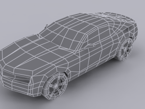chevrolet camaro lowpoly 3D मॉडल