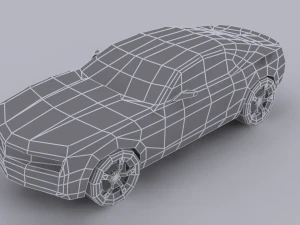 chevrolet camaro lowpoly 3D Model