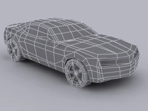 chevrolet camaro lowpoly 3D Model