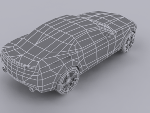 chevrolet camaro lowpoly 3D मॉडल