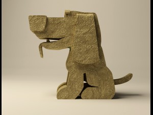 cartoon dog 3D Model