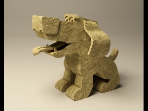 cartoon dog 3D Model
