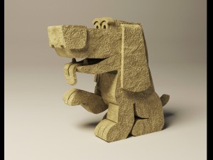 cartoon dog 3D 模型