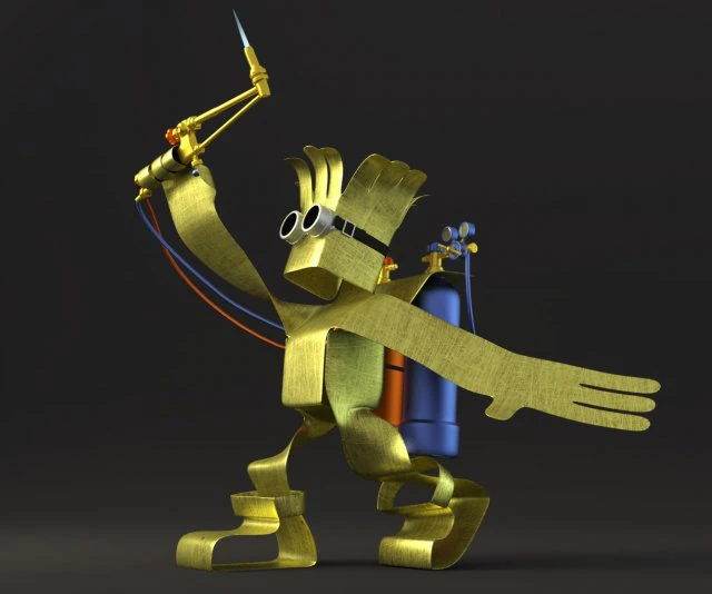 welder 3D Model .c4d .max .obj .3ds .fbx .stl .blend 