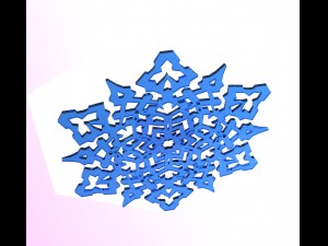 snowflake Modelo 3D