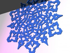 snowflake Modelo 3D