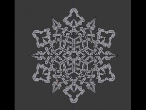 snowflake Modelo 3D