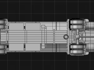 the fuel truck 3D Model