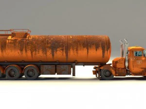 the fuel truck 3D Model